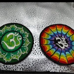 Ohm Rainbow Green Embroidered Patch